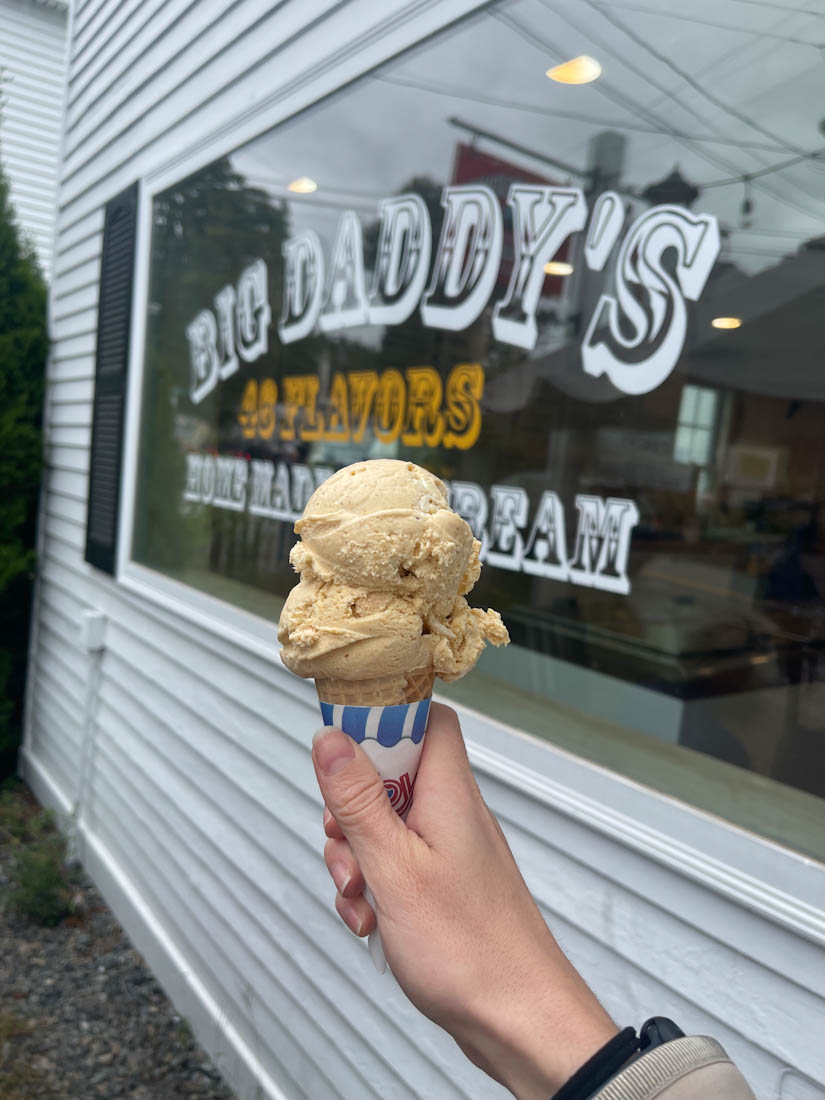Big Daddy pumpkin ice cream Ogunquit Maine