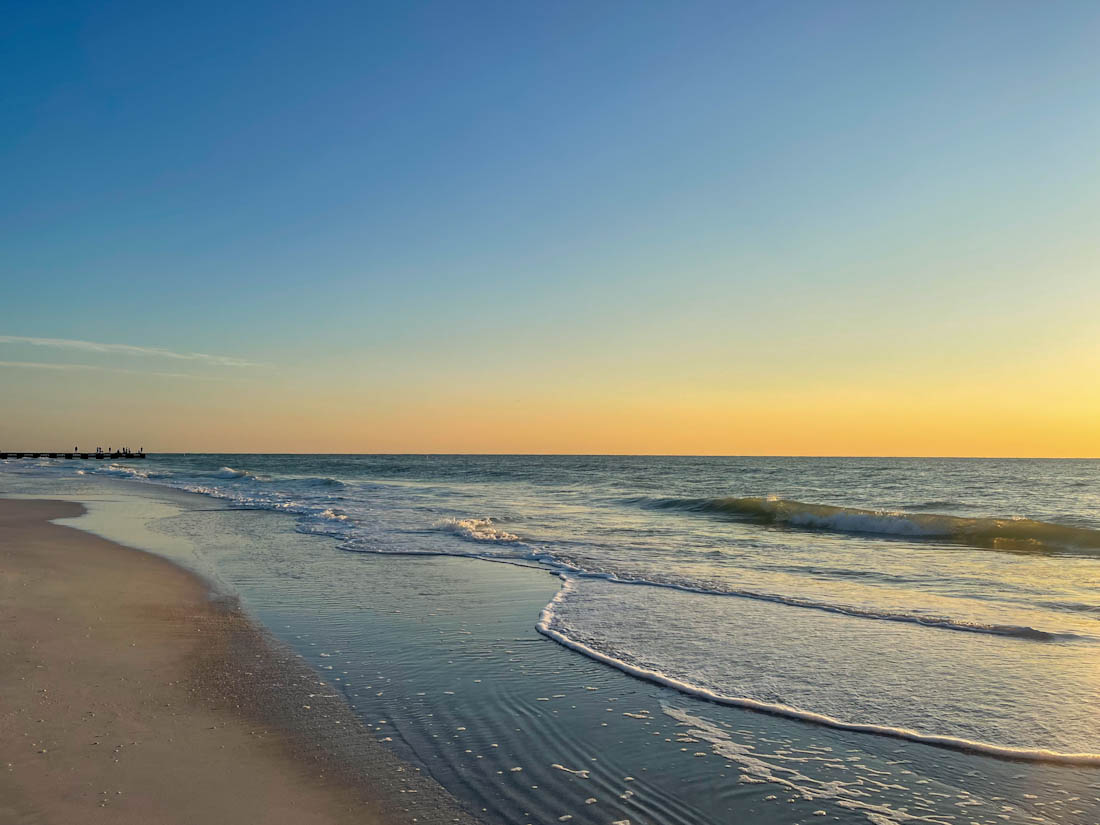 Bradenton Beach Anna Maria Island Florida sunset wave