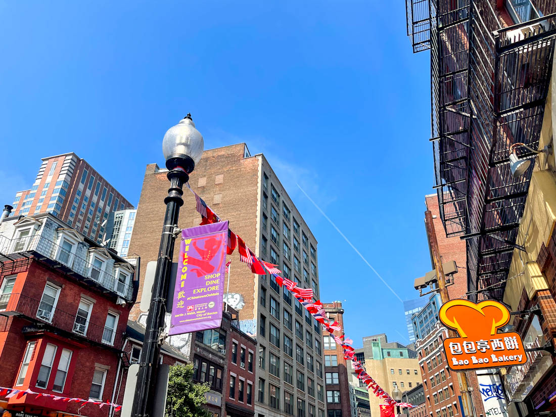 Chinatown decor in Boston 