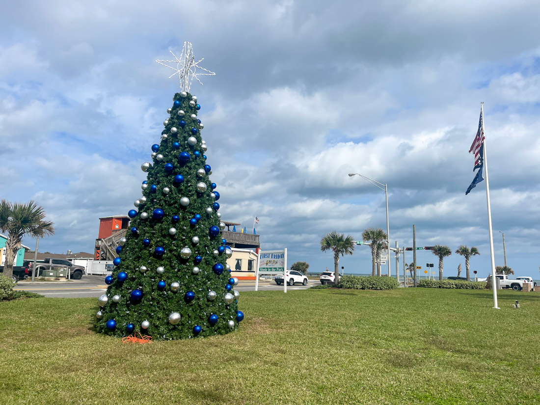 Christmas tree at Flagler Beach Florida