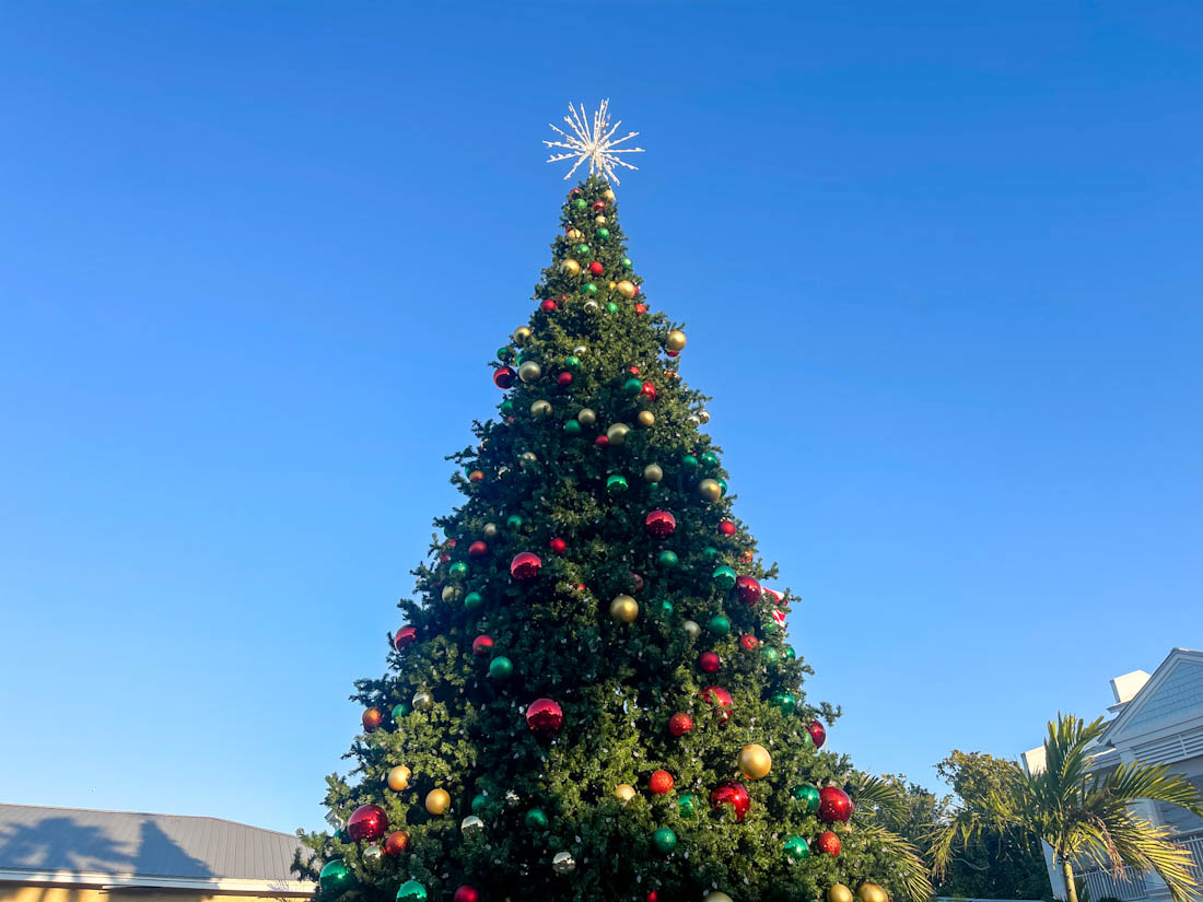 Christmas tree Bridge Street Anna Maria Island Florida