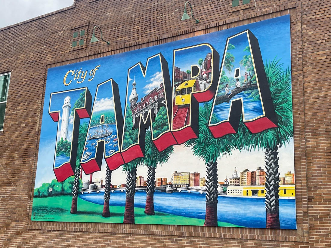 City of Tampa sign Florida