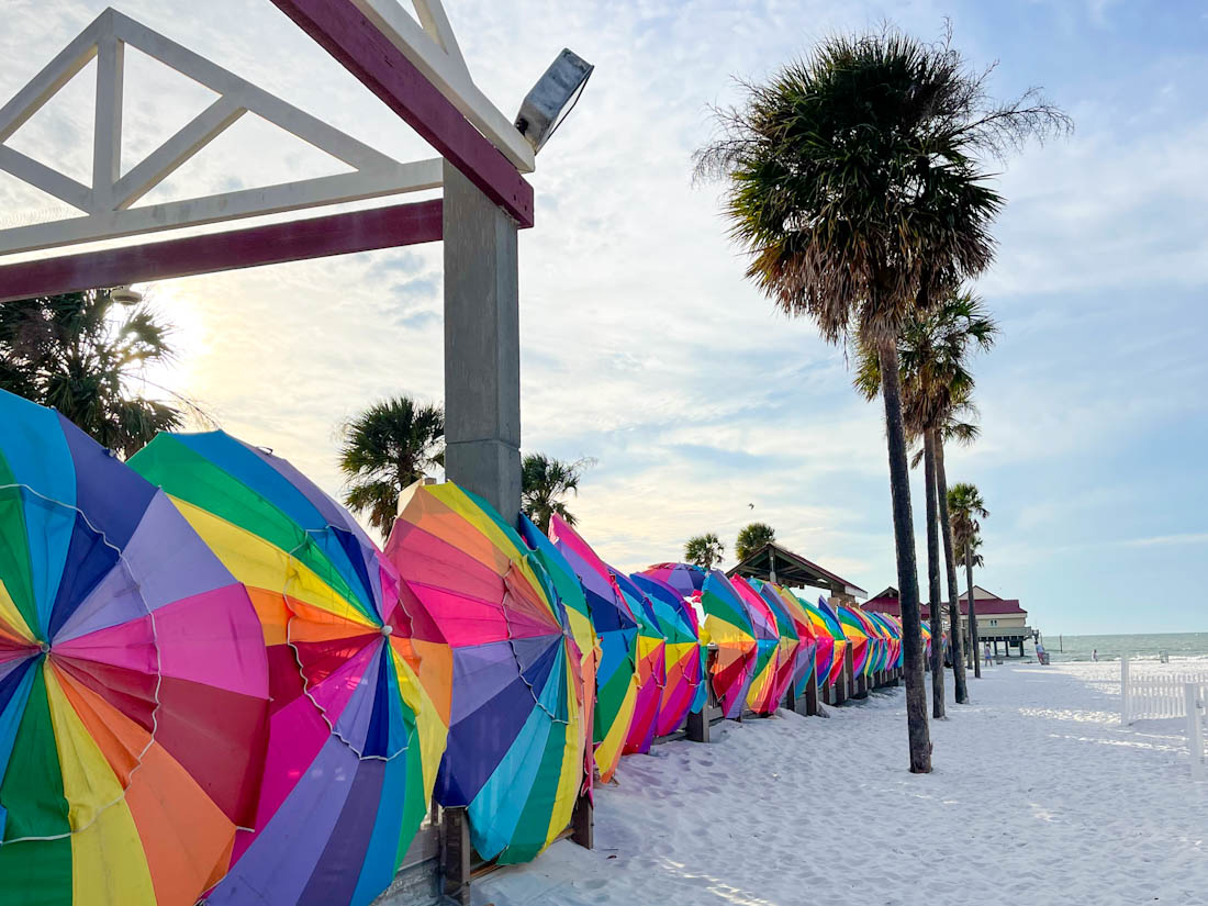 Clearwater Beach umbrella Pier 60 Florida