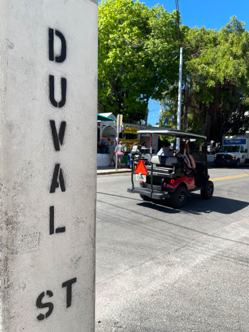 Duval Street sign Key West