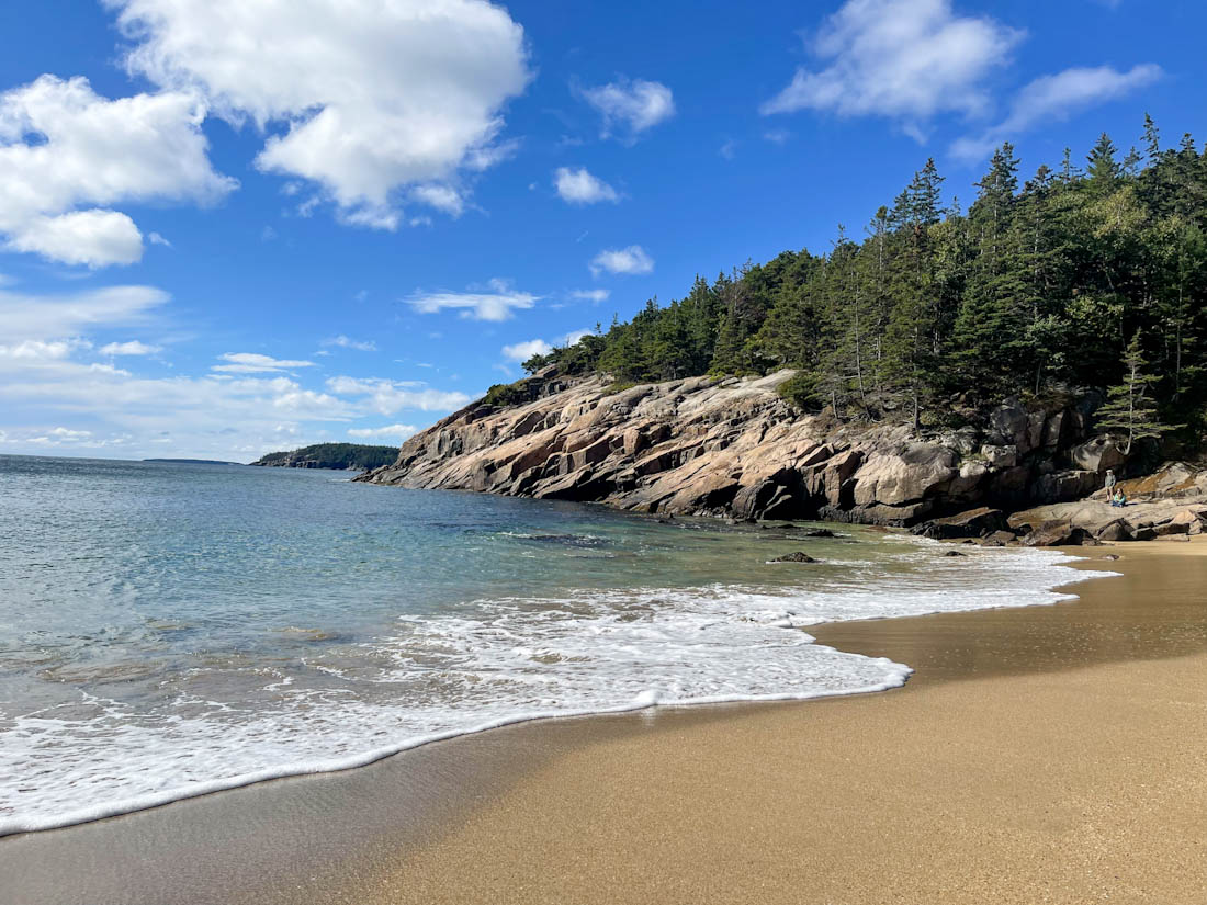 Stunning Sand Beach  in Acadia National Park in Maine