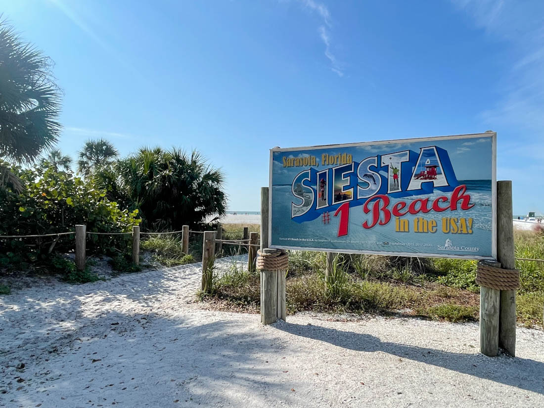 Siesta Keys Beach in Florida mural