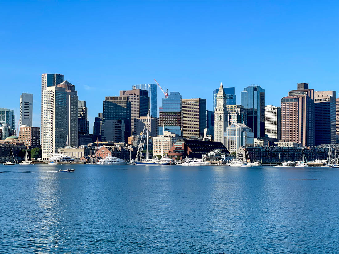 Skyline of Boston at East Boston