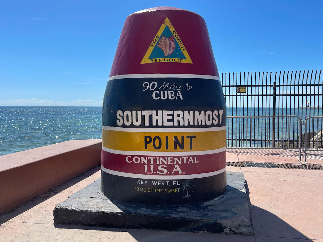 Southern most point continental USA Key West at Florida
