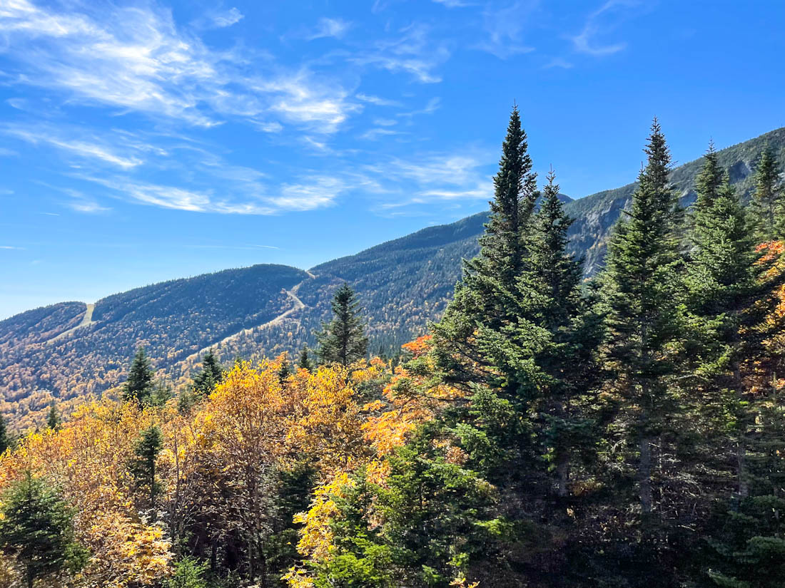 Stowe Mount Mansfield fall colors 