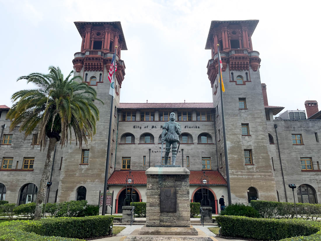 Front view of The Lightner Museum old Hotel Alcazar St Augustine Florida