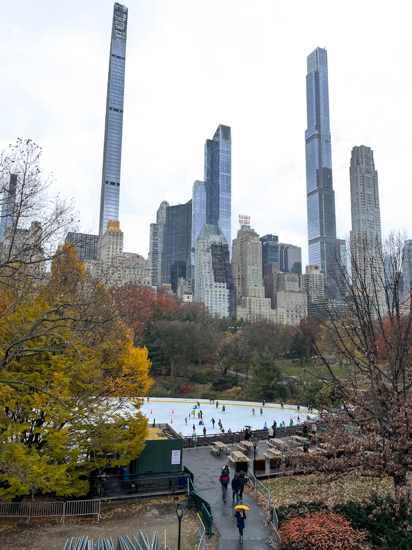 Wollman Rink rain Central Park NYC New York