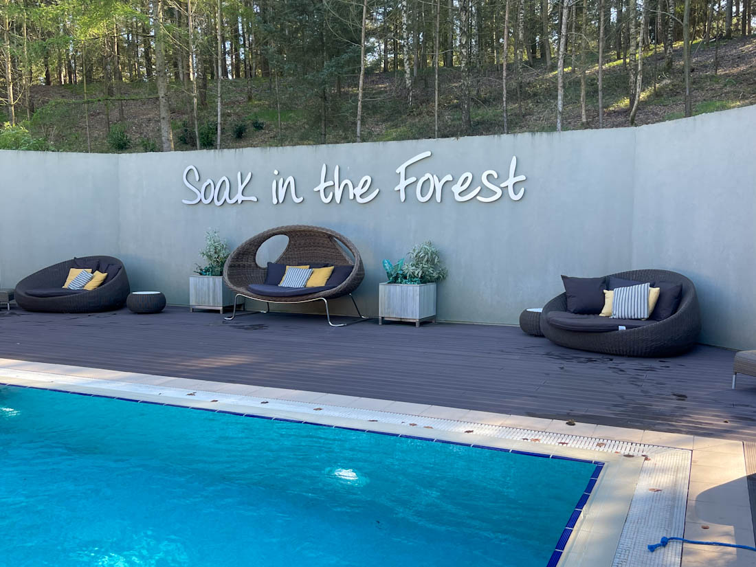 Aqua Sana outdoor spa pool Center Parcs Whinfell in England