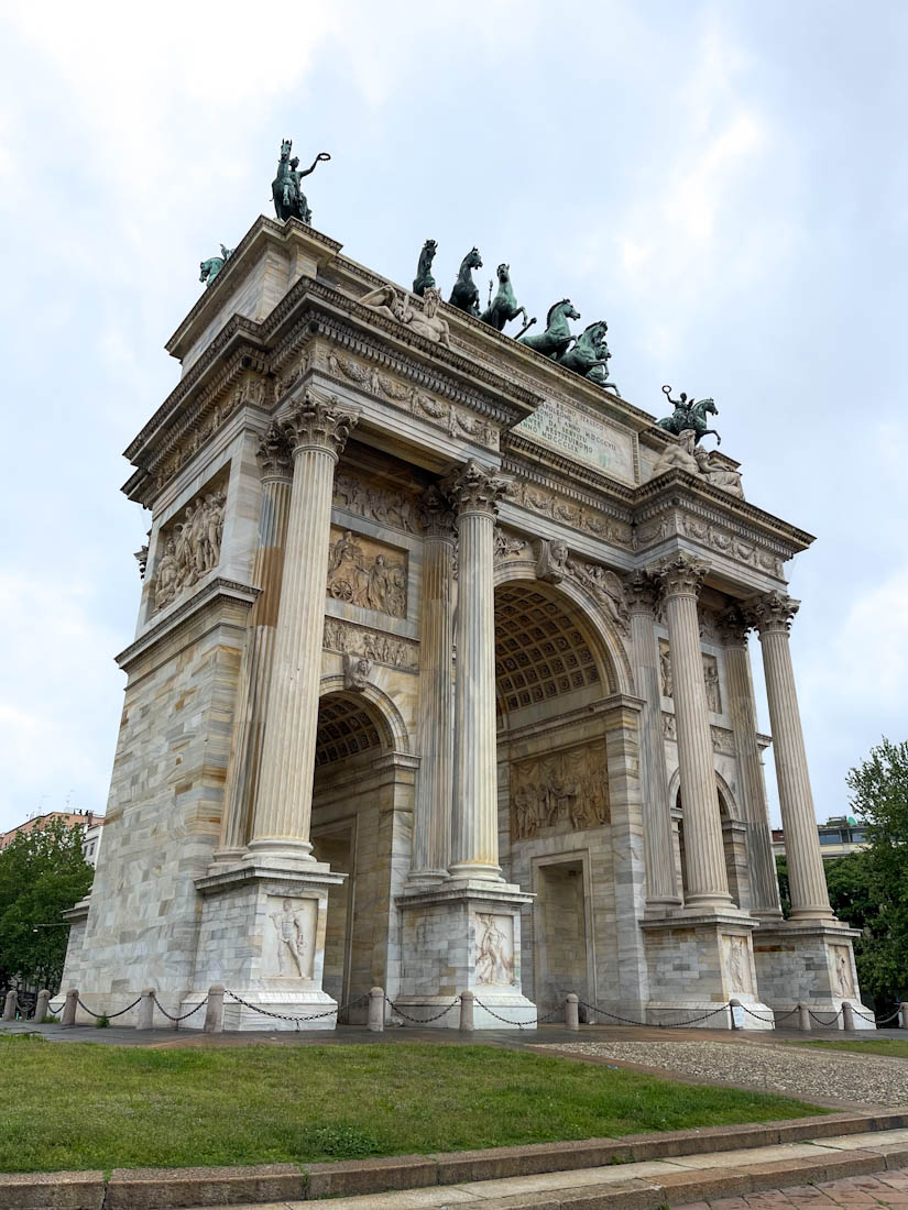 Arch of Peace Sempione Park Milan Italy