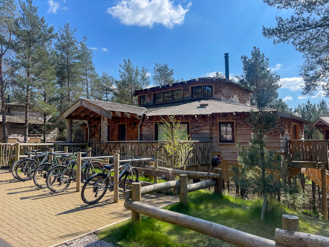 Bikes treehouse Center Parcs England