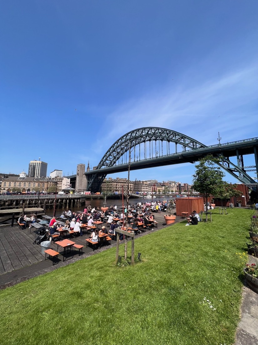 Gateshead outdoors bar tables Newcastle England GW