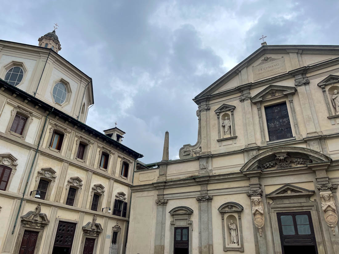 Santuario di San Bernardino alle Ossa and Basilica di Santo Stefano Maggiore Milan Italy