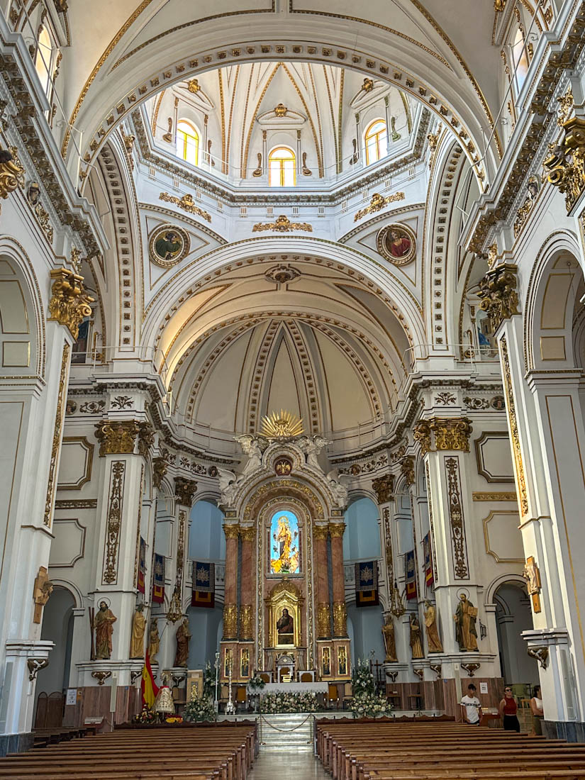 Interior with dome of The Virgin of the Consol in Altea