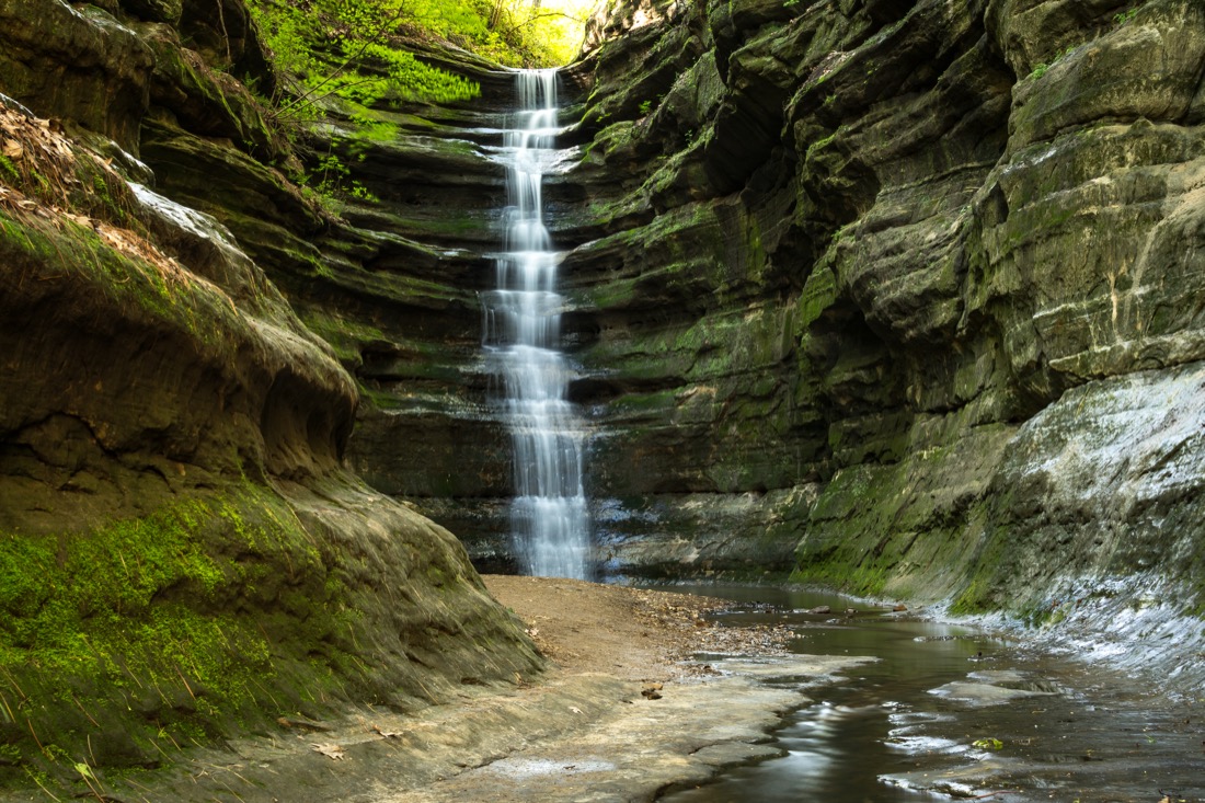 Early spring in French Canyon, Starved Rock state park, Illinois. 